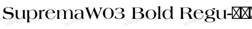 SupremaW03 Bold Regu字体转换